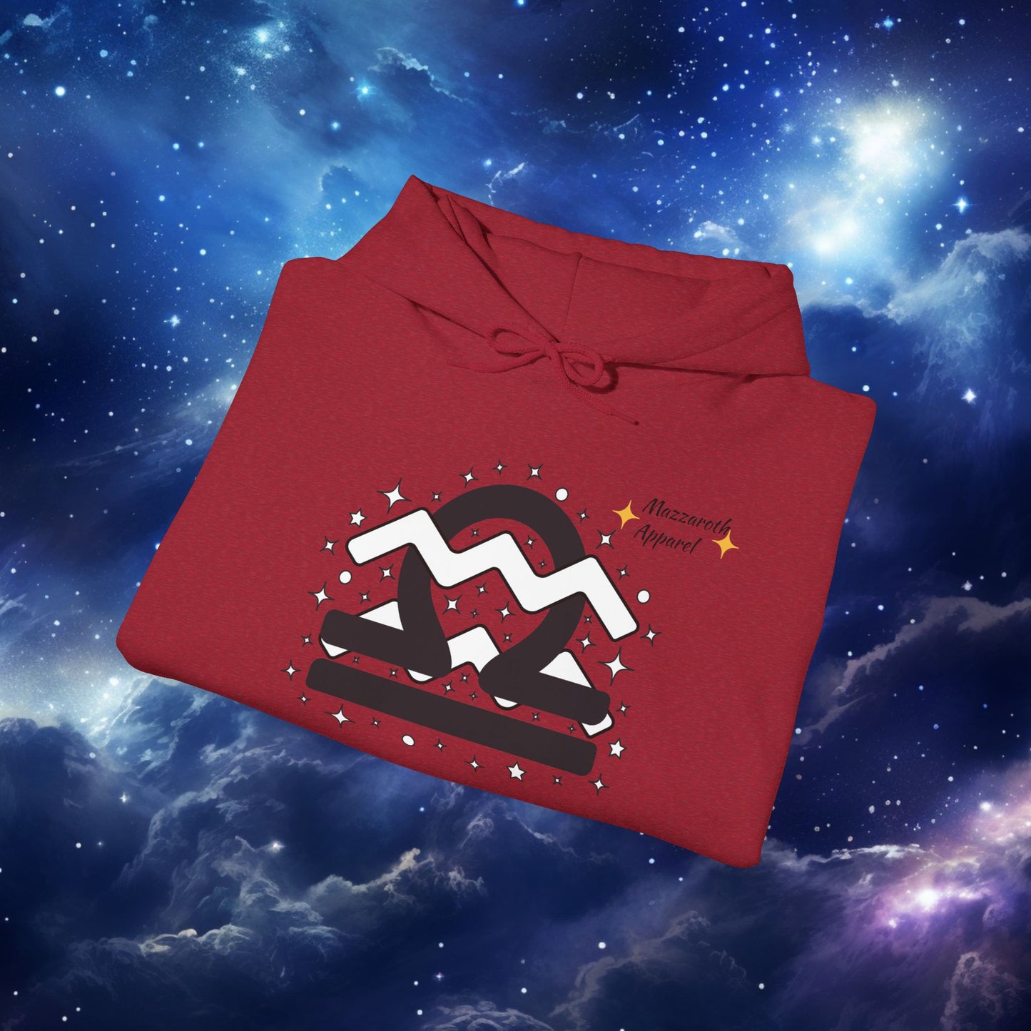 Astrology Zodiac Paring Unisex Hoodie Sweatshirt - Libra Aquarius 2
