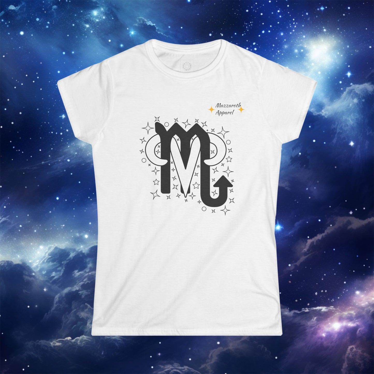 Astrology Zodiac Women's Softstyle Tee with Scorpio and Aries and Love Description