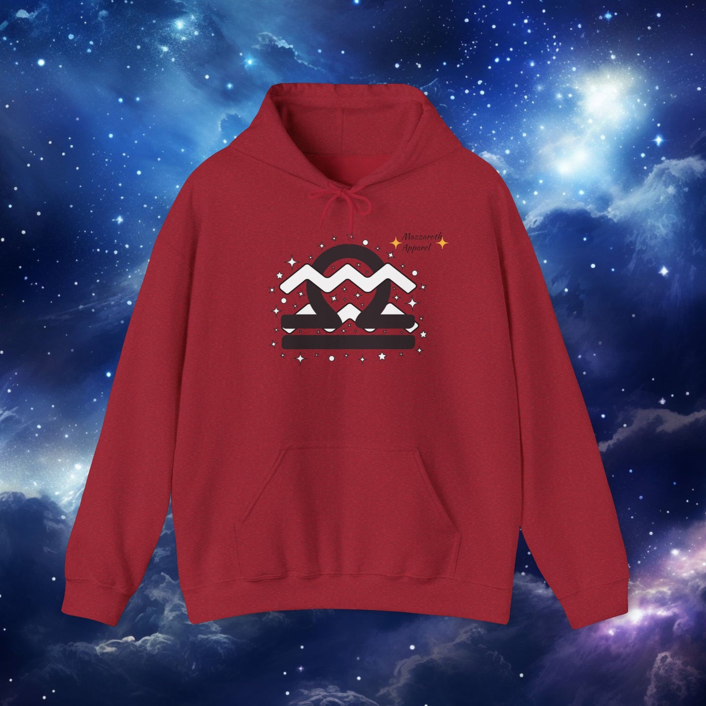 Astrology Zodiac Paring Unisex Hoodie Sweatshirt - Libra Aquarius 2