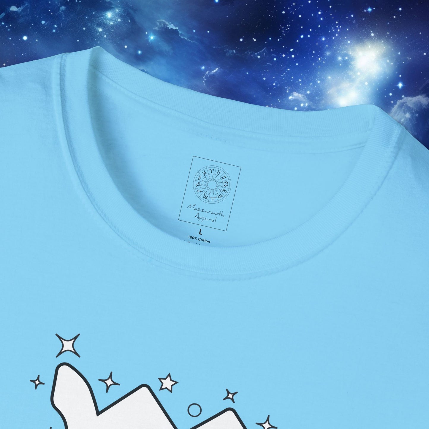 Astrology Zodiac Unisex Softstyle T-Shirt Leo and Scorpio With Love Description On Back