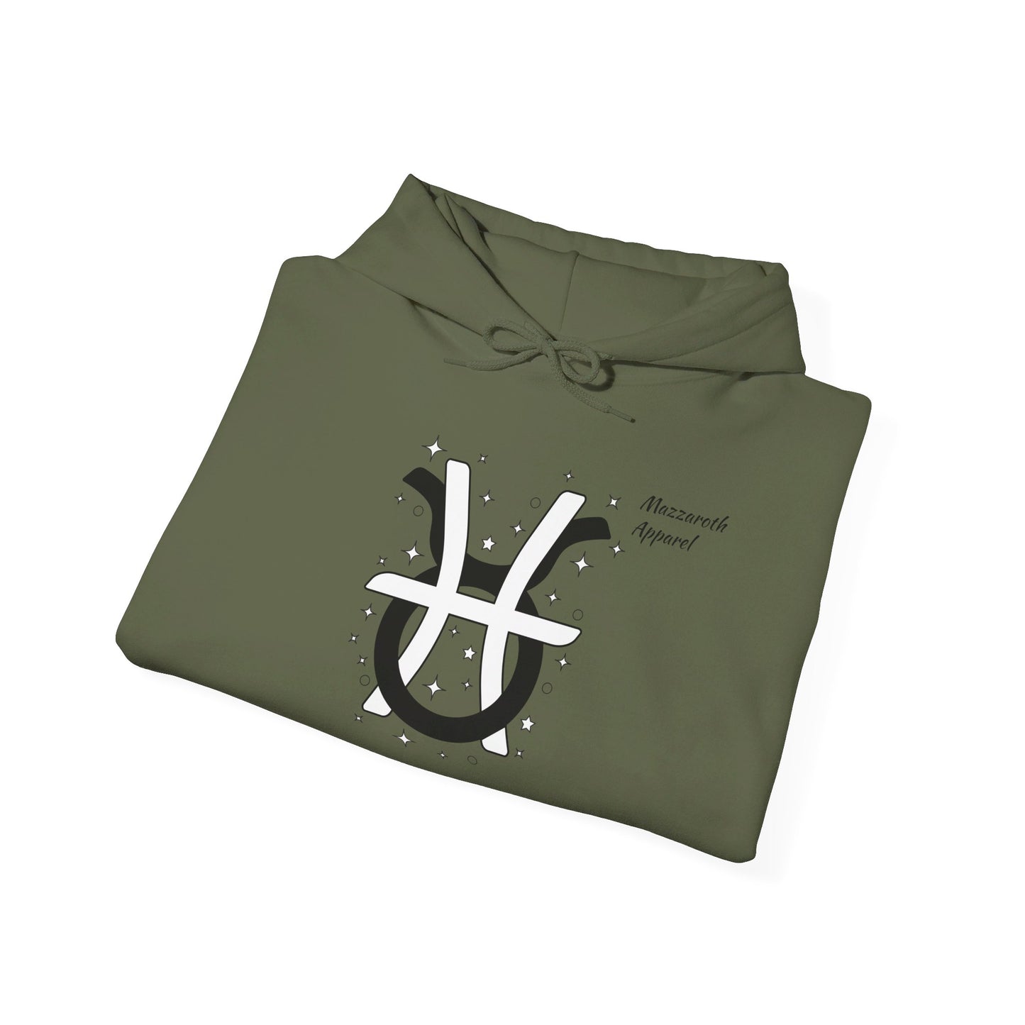 Couples Zodiac Hoodie with Taurus and Pisces Design 2