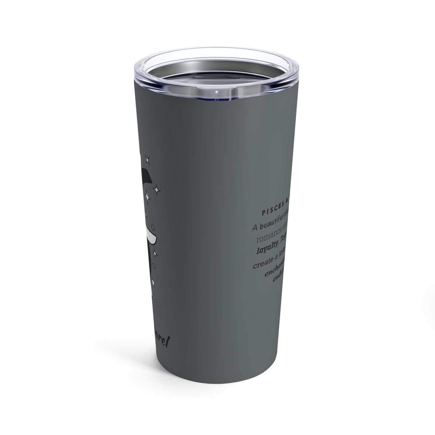 Zodiac Tumbler 20oz - Taurus/Pisces Intertwine Design