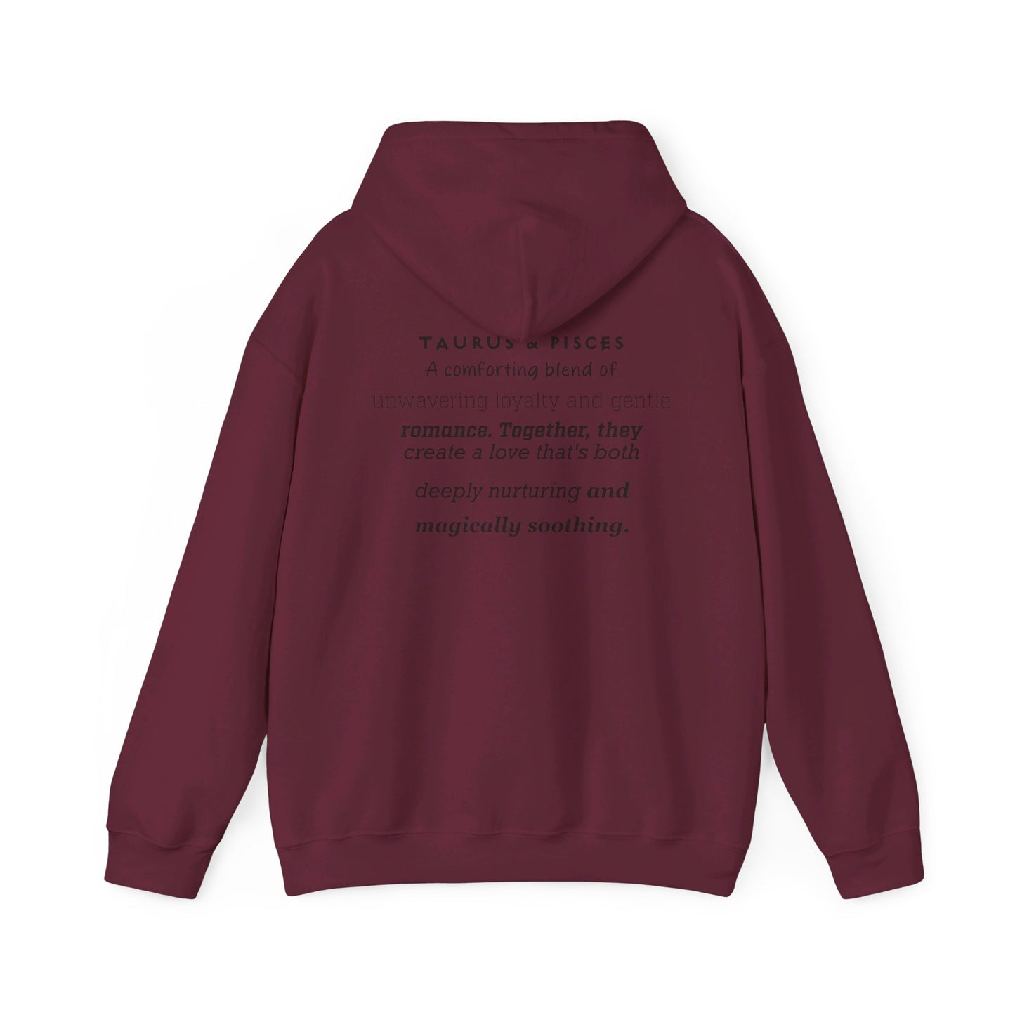 Couples Zodiac Hoodie with Taurus and Pisces Design 2