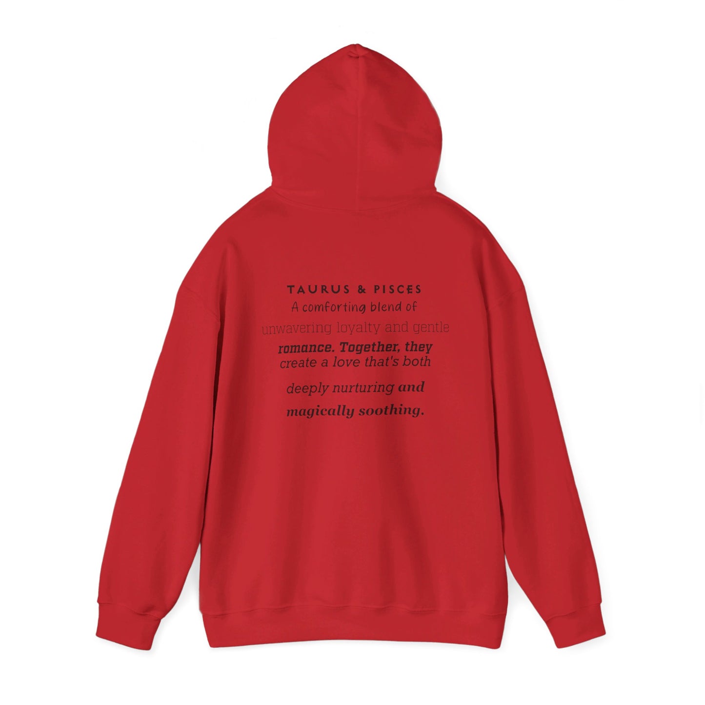 Couples Zodiac Hoodie with Taurus and Pisces Design 2