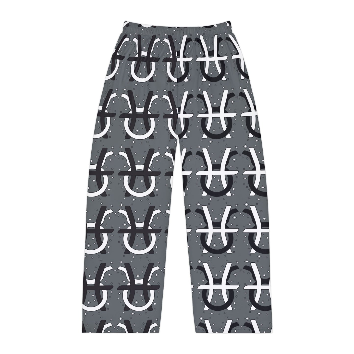 Zodiac Pajama Pants for Men - Pisces and Taurus Signs Intertwined