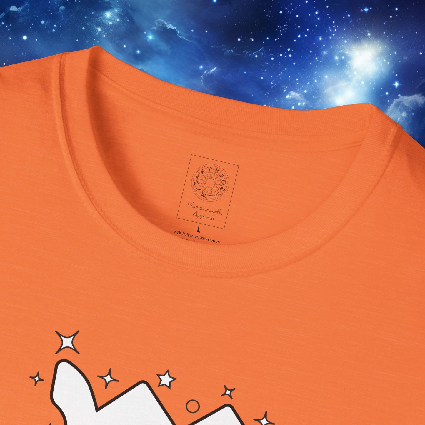 Astrology Zodiac Unisex Softstyle T-Shirt Leo and Scorpio With Love Description On Back