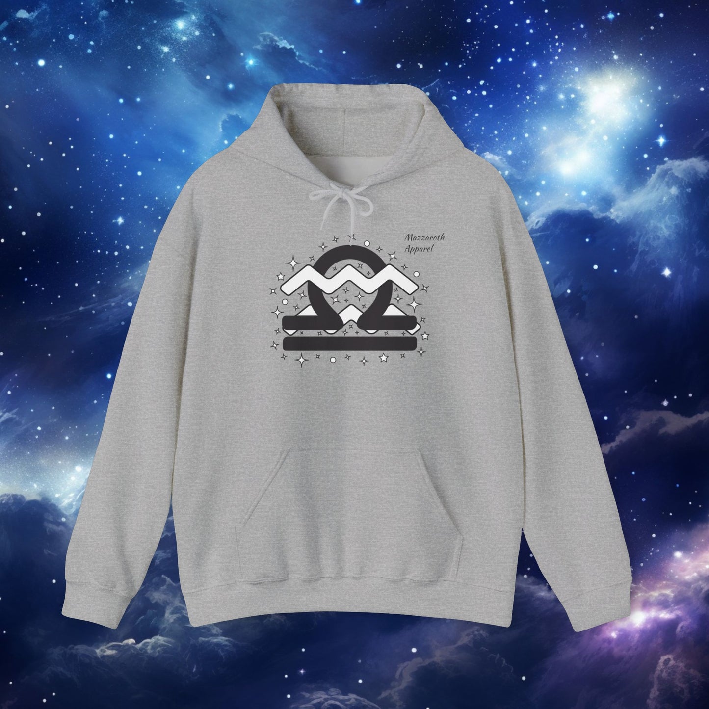 Astrology Zodiac Hoodie - Libra and Aquarius Love Description