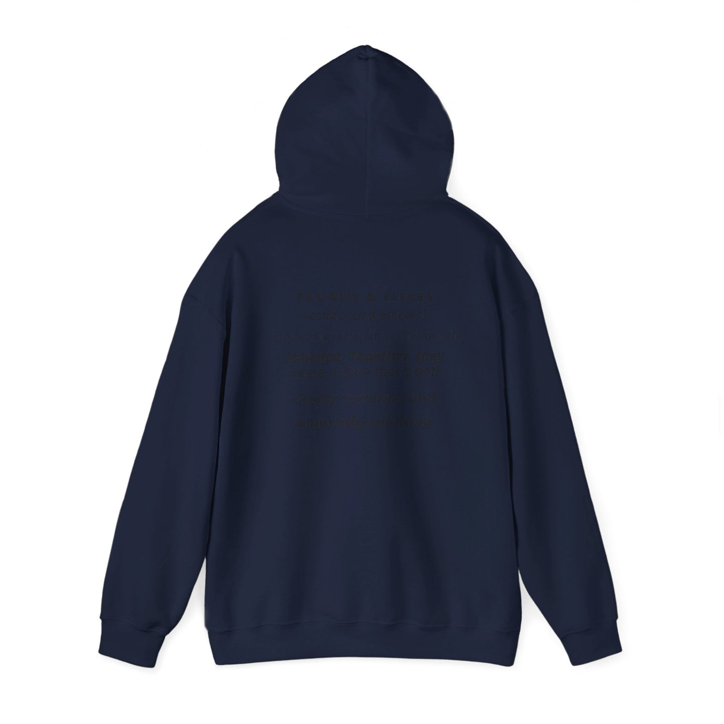 Couples Zodiac Hoodie with Taurus and Pisces Design 2