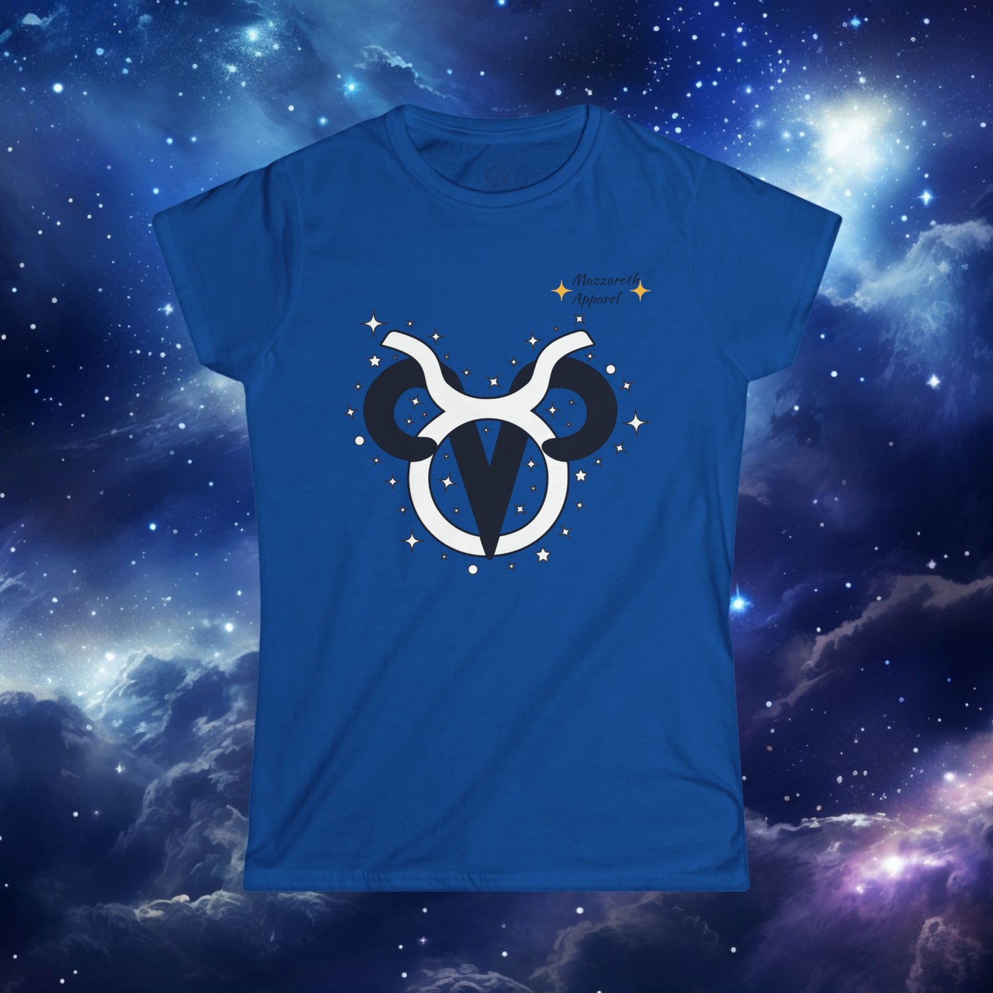 Astrology Zodiac Women's Softstyle Tee with Aries and Taurus and Love Description