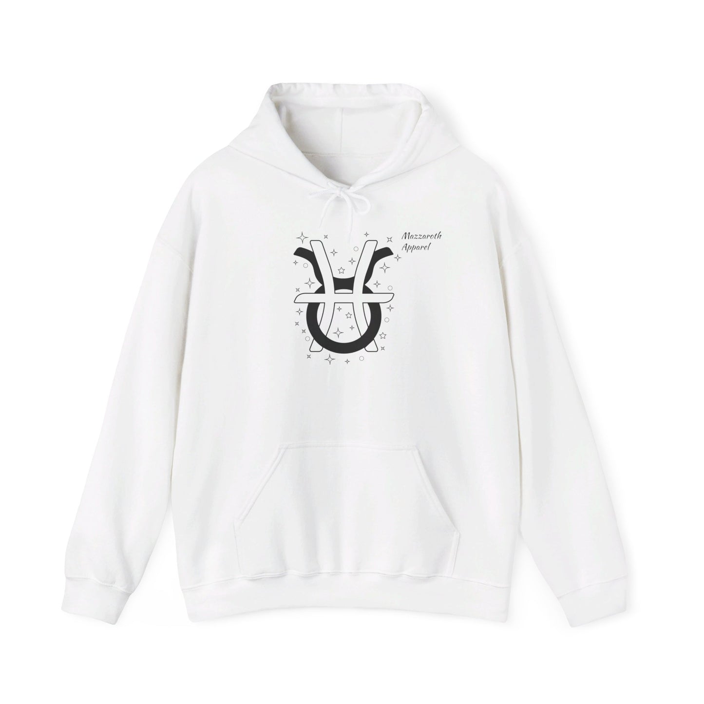 Couples Zodiac Hoodie with Taurus and Pisces Design 2