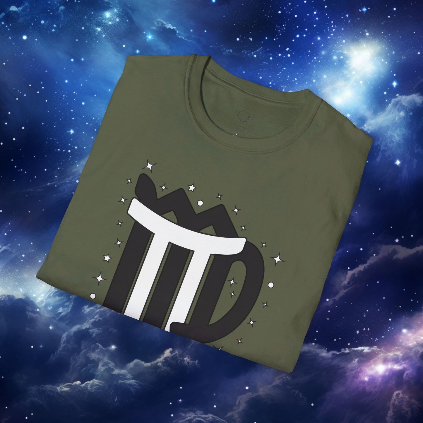 Astrology Zodiac Unisex Softstyle T-Shirt with Virgo and Gemini Symbols and Love Description