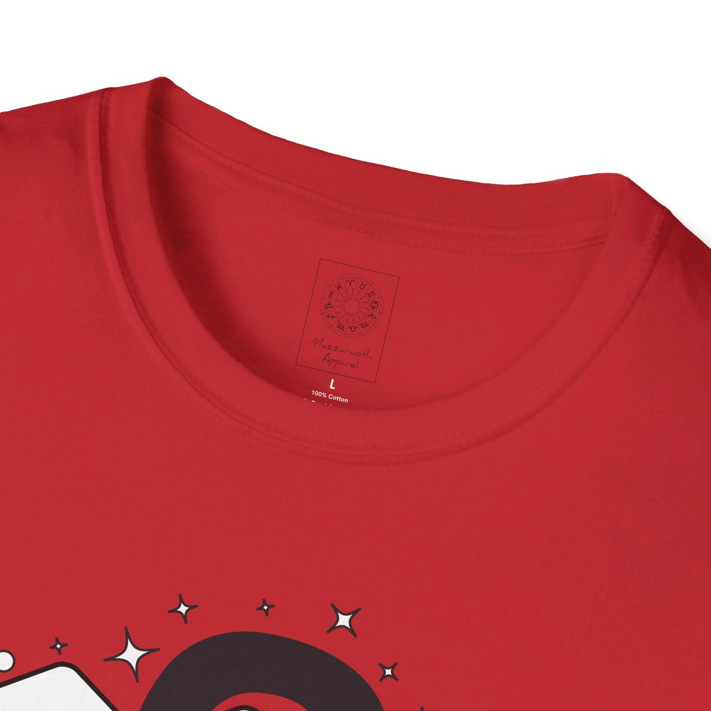 Astrology Zodiac Unisex Softstyle T-Shirt with Leo and Aquarius Symbols and Love Description
