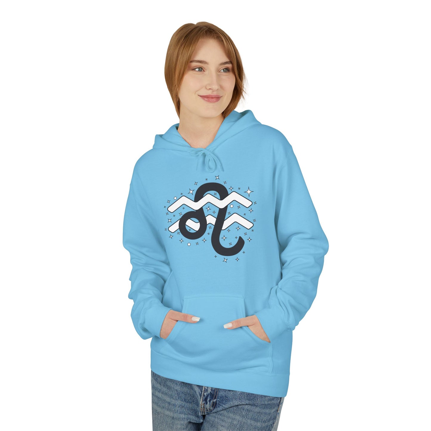 Astrology Zodiac Pairing Hoodie - Leo and Aquarius Love Description
