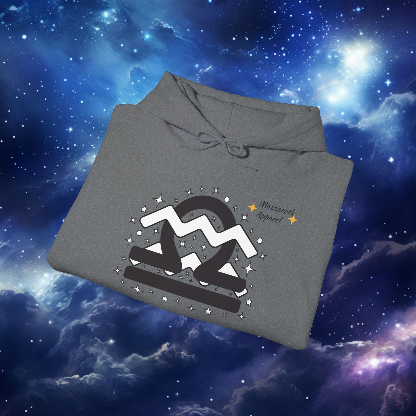 Astrology Zodiac Paring Unisex Hoodie Sweatshirt - Libra Aquarius 2