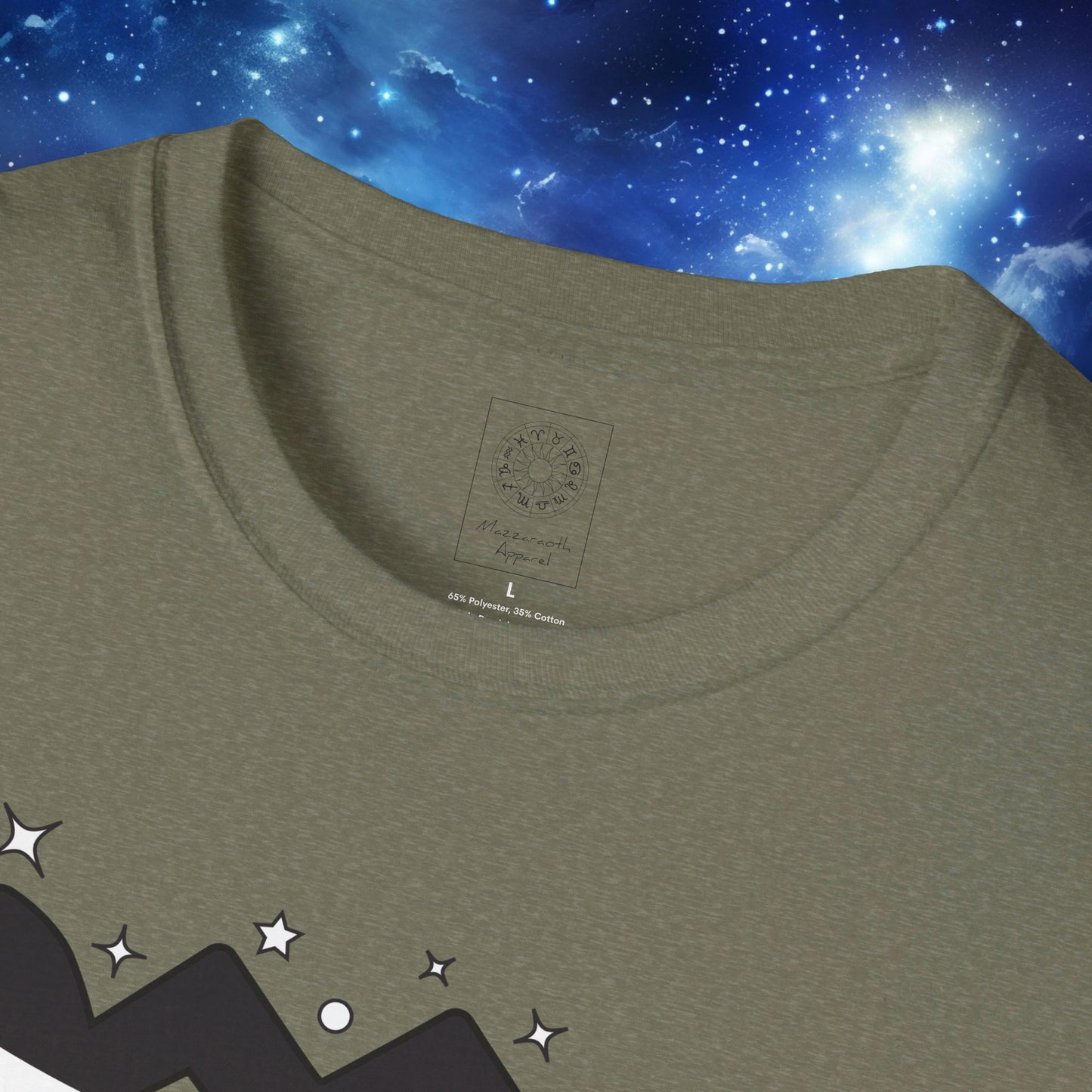 Astrology Zodiac Unisex Softstyle T-Shirt with Virgo and Gemini Symbols and Love Description