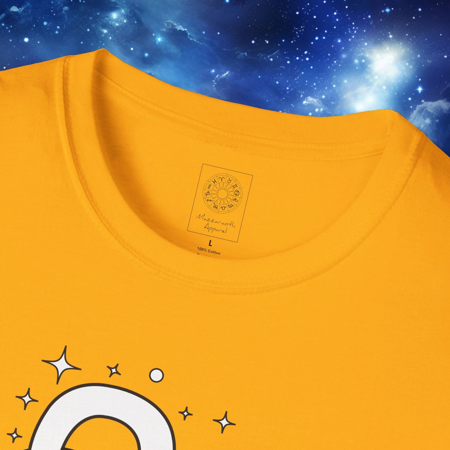 Astrology Zodiac Unisex Softstyle T-Shirt with Aries and Leo Symbols and Love Description