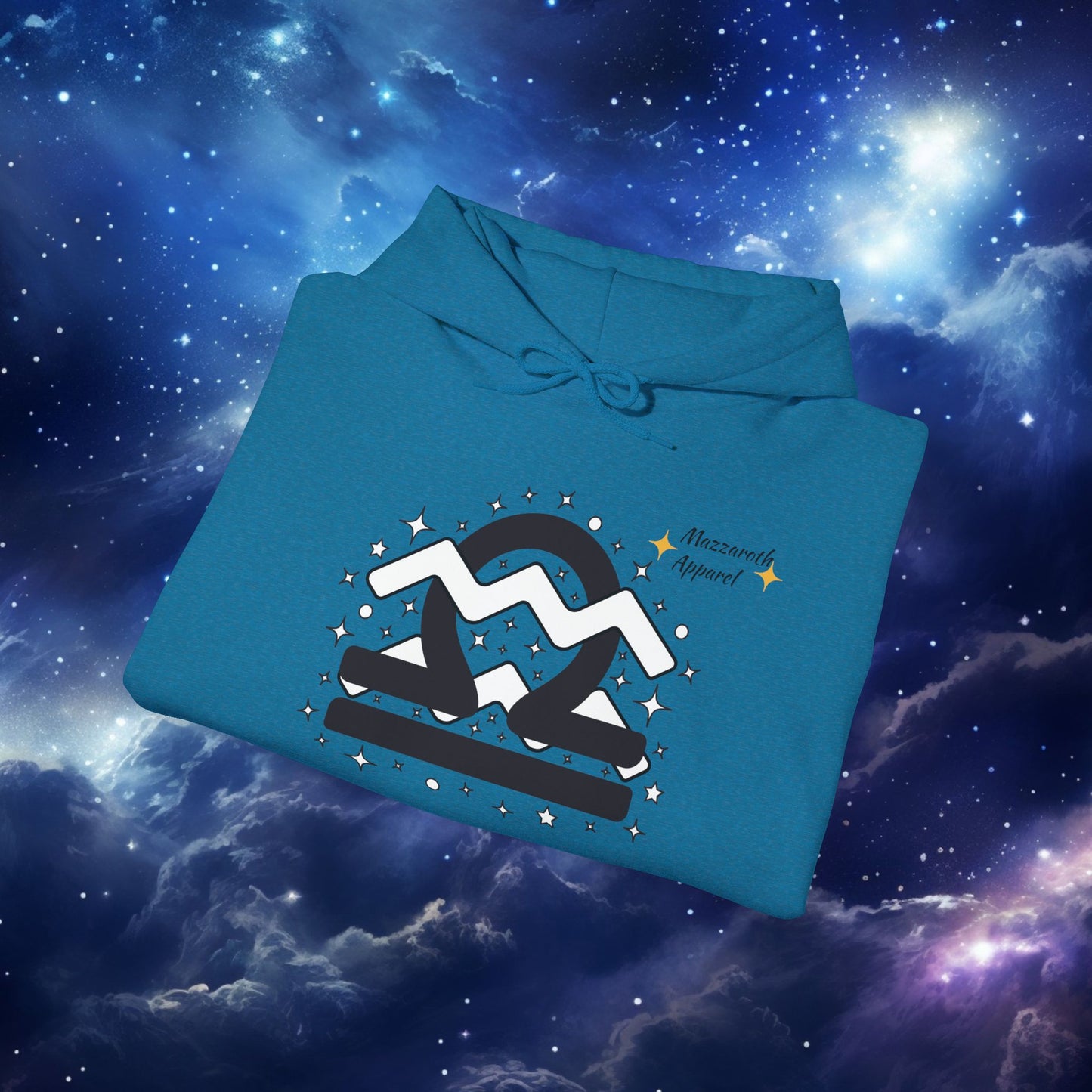 Astrology Zodiac Paring Unisex Hoodie Sweatshirt - Libra Aquarius 2