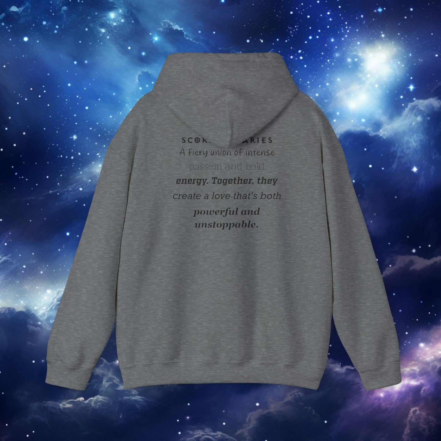 Astrology Zodiac Paring Unisex Hoodie Sweatshirt -Scorpio& Aries