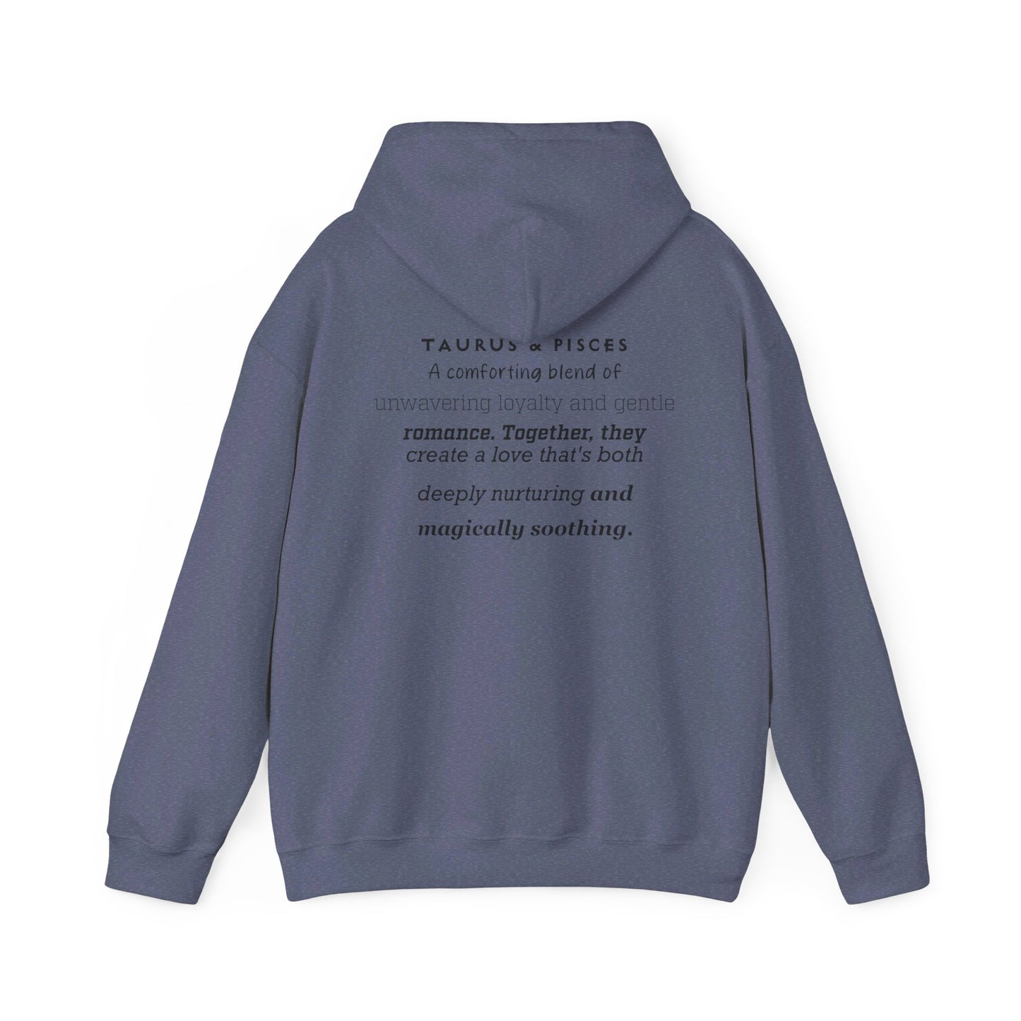 Couples Zodiac Hoodie with Taurus and Pisces Design 2