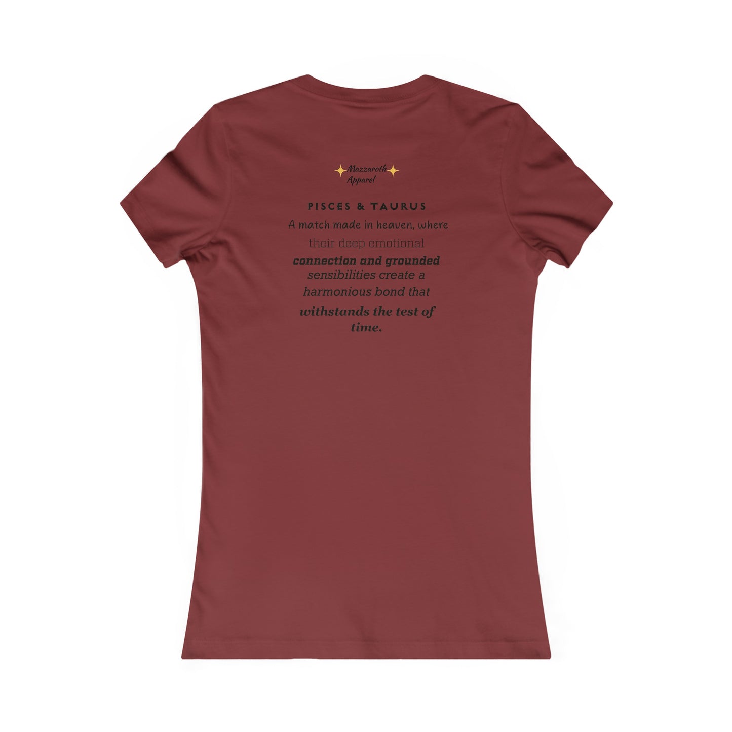Women's Favorite Tee Pisces/Taurus Couples Shirt 2