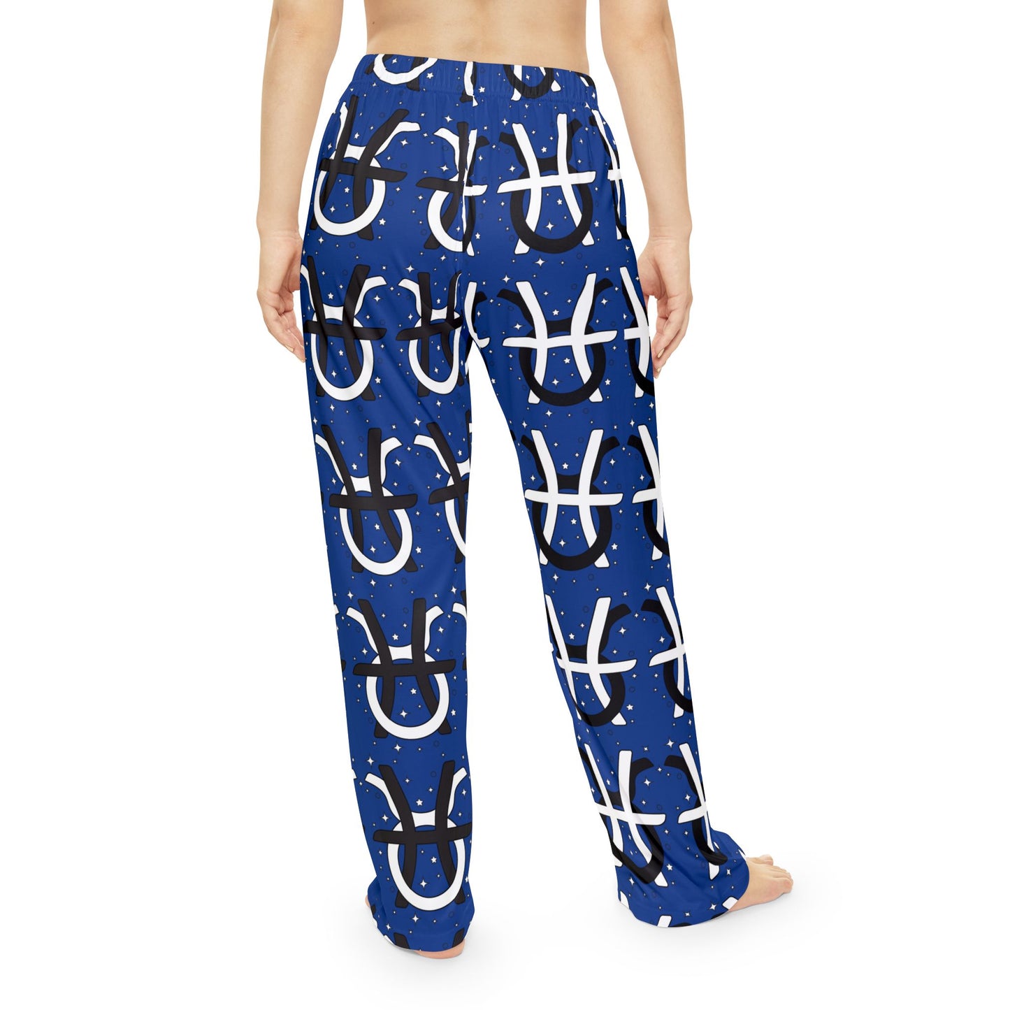 Zodiac Pajama Pants for Women - Pisces and Taurus Signs Intertwined