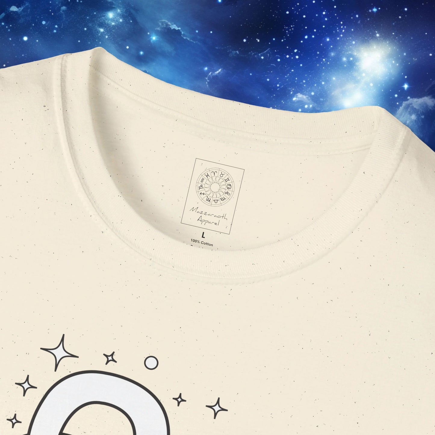 Astrology Zodiac Unisex Softstyle T-Shirt with Aries and Leo Symbols and Love Description