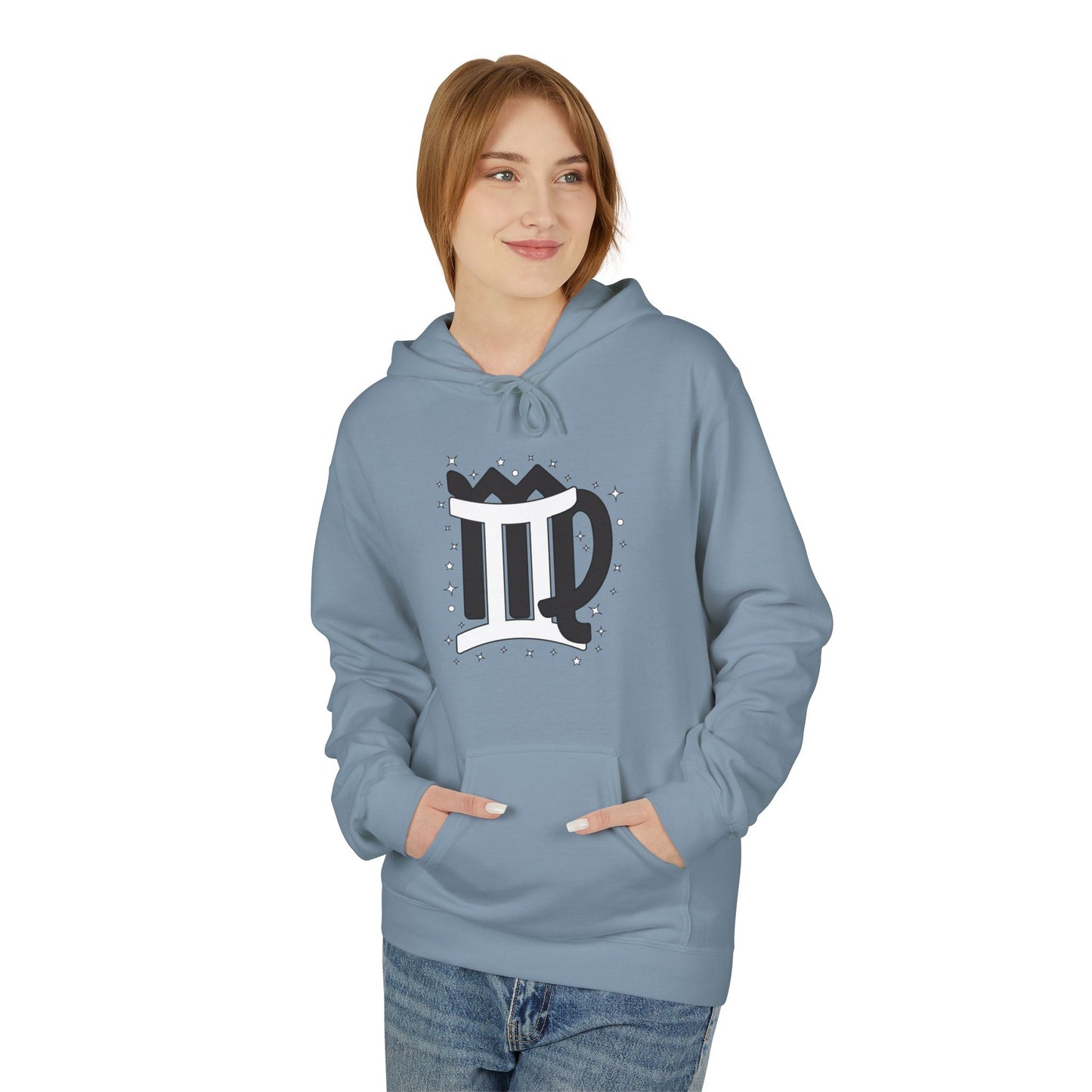 Women's Virgo and Gemini Astrology Zodiac Intertwine Hoodie with Love Description