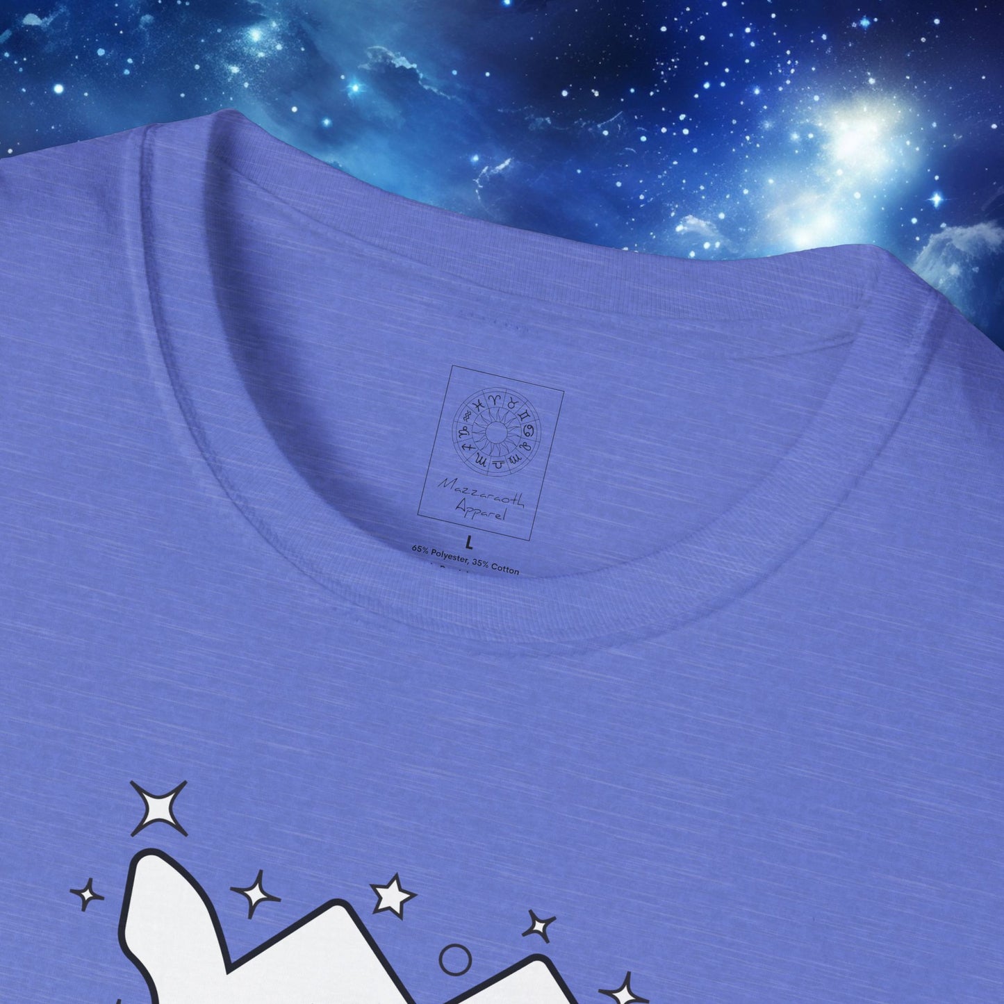 Astrology Zodiac Unisex Softstyle T-Shirt Leo and Scorpio With Love Description On Back