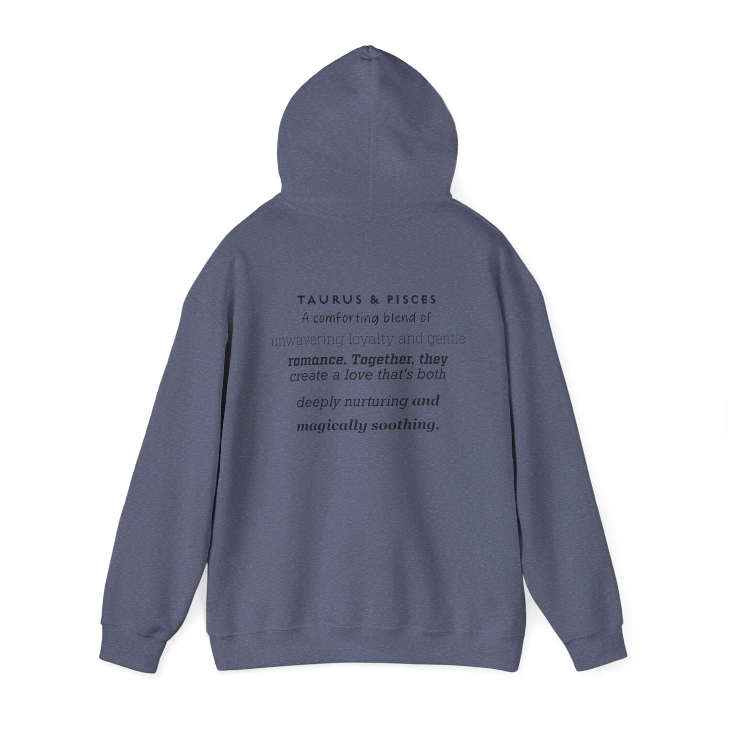 Couples Zodiac Hoodie with Taurus and Pisces Design 2