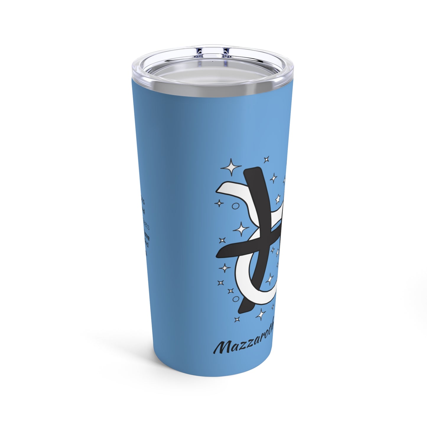 Tumbler 20oz Intertwined Pisces and Taurus Love Description