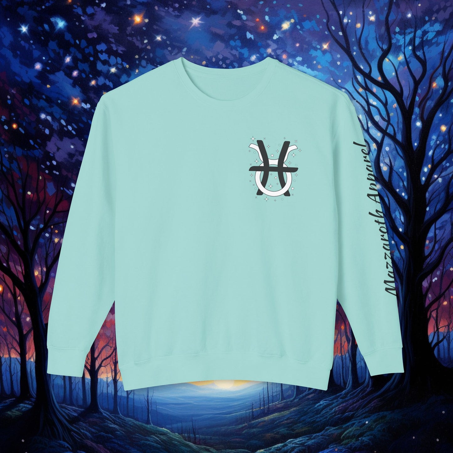 Astrology Unisex Sweatshirt - Pisces Taurus Love Symbols