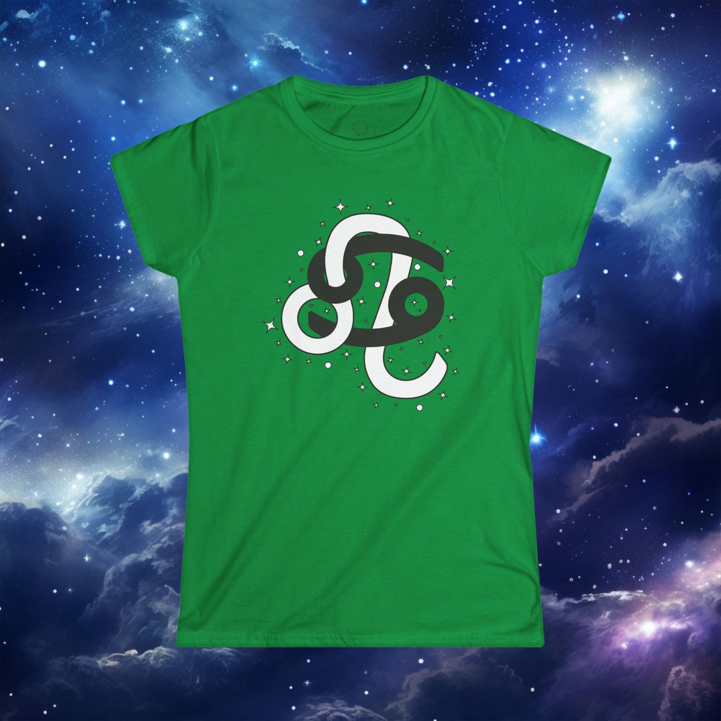 Astrology Zodiac Women's Softstyle Tee Cancer and Leo With Love Description on Back