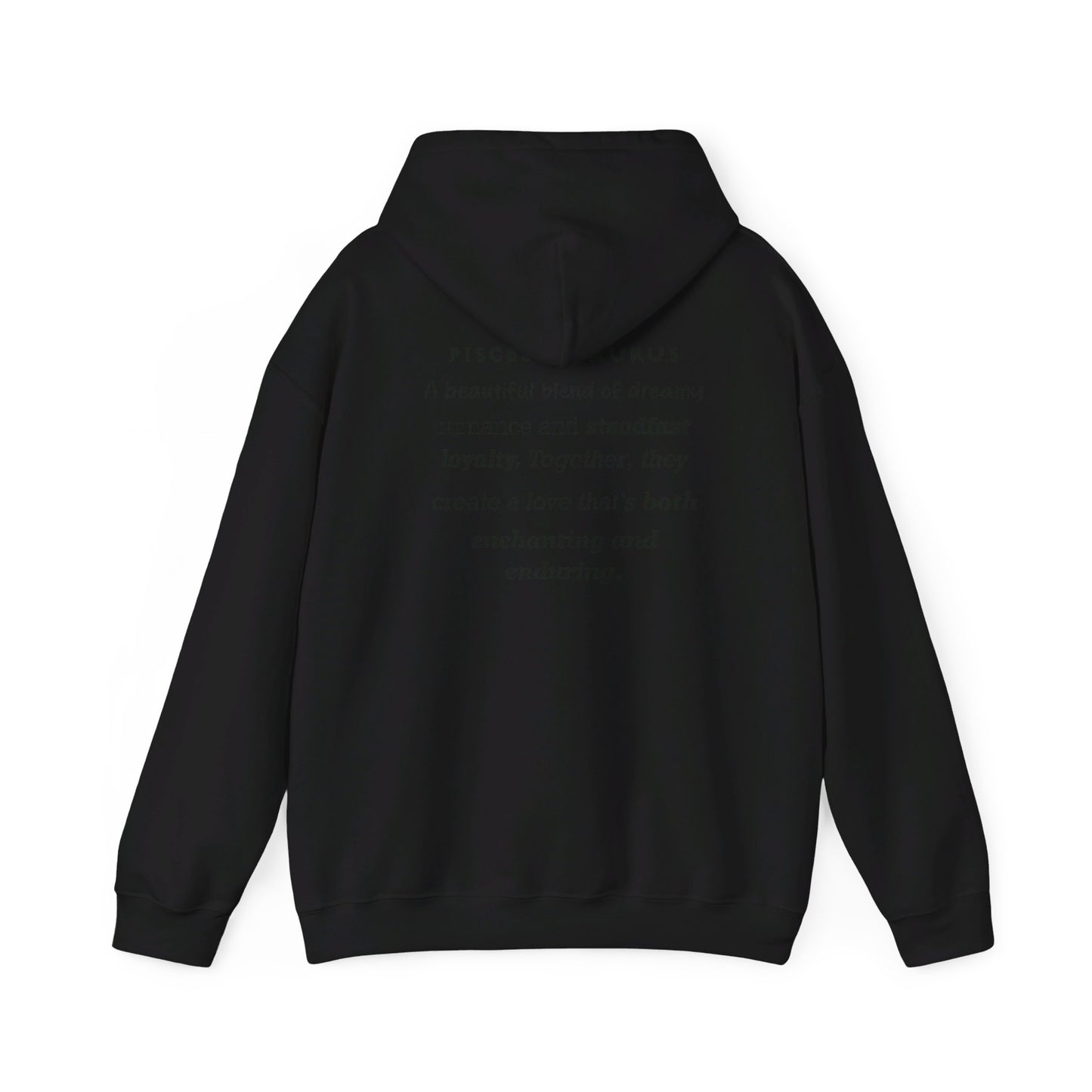 Couples Zodiac Hoodie with Pisces and Taurus Design 2