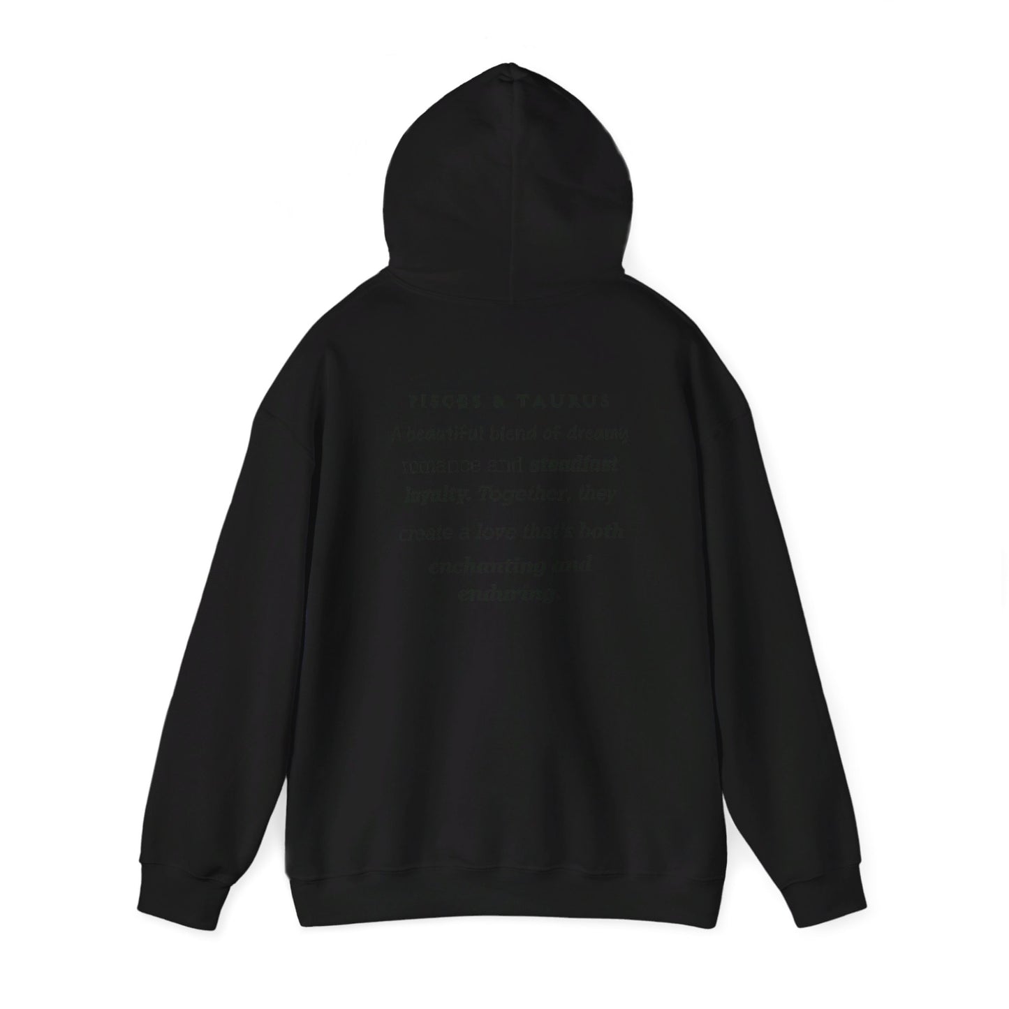 Couples Zodiac Hoodie with Pisces and Taurus Design 2