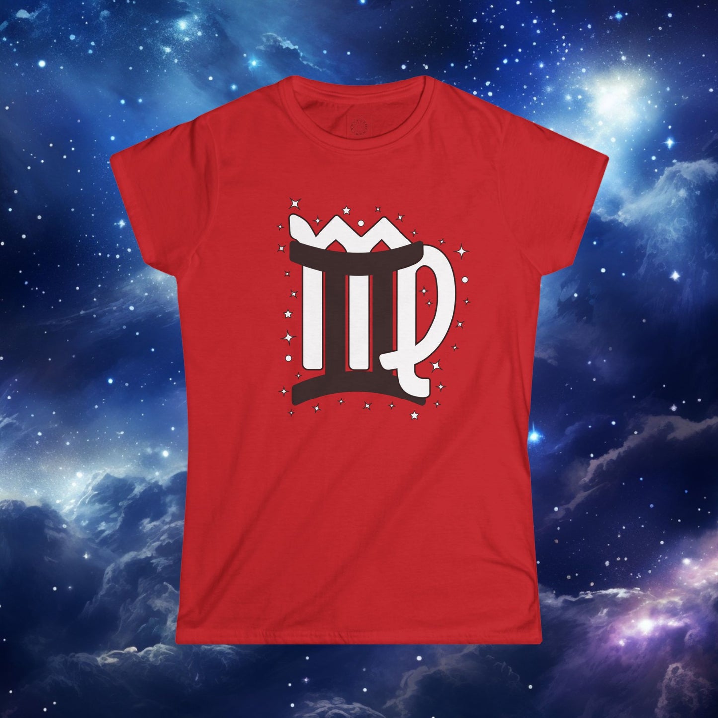 Astrology Zodiac Unisex T-Shirt with Gemini Virgo symbol and love description