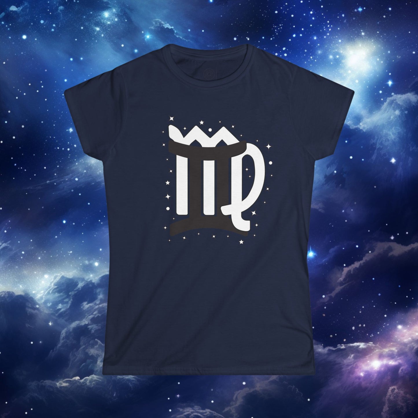 Astrology Zodiac Unisex T-Shirt with Gemini Virgo symbol and love description