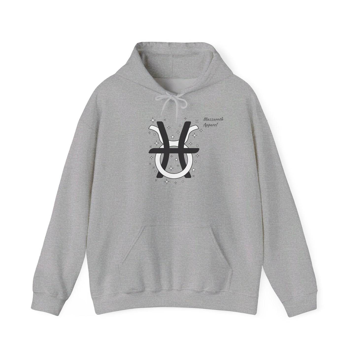 Couples Zodiac Hoodie with Pisces and Taurus Design 2