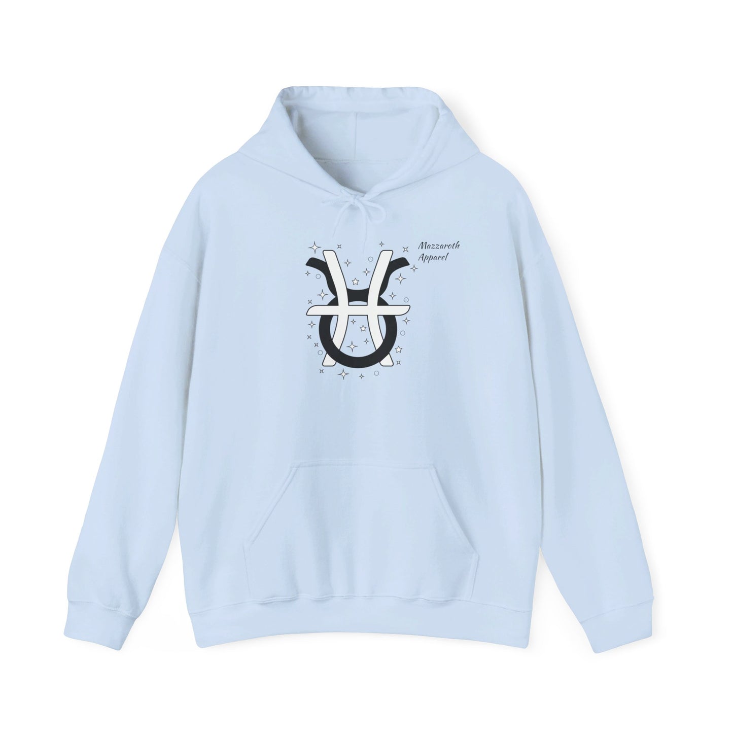 Couples  Zodiac Hoodie with Taurus and Pisces Design 2