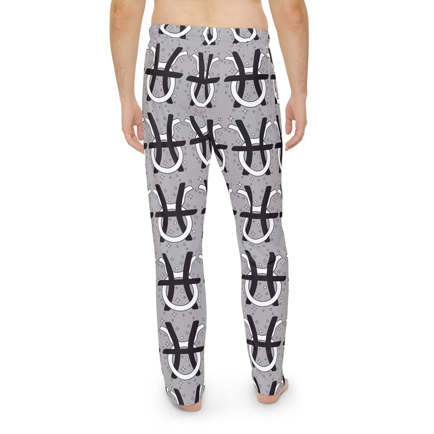 Zodiac Pajama Pants for Men - Pisces and Taurus Signs Intertwined