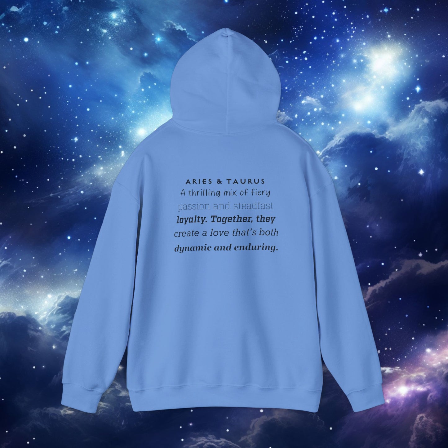 Astrology Zodiac Paring Unisex Hoodie Sweatshirt -Aries & Taurus