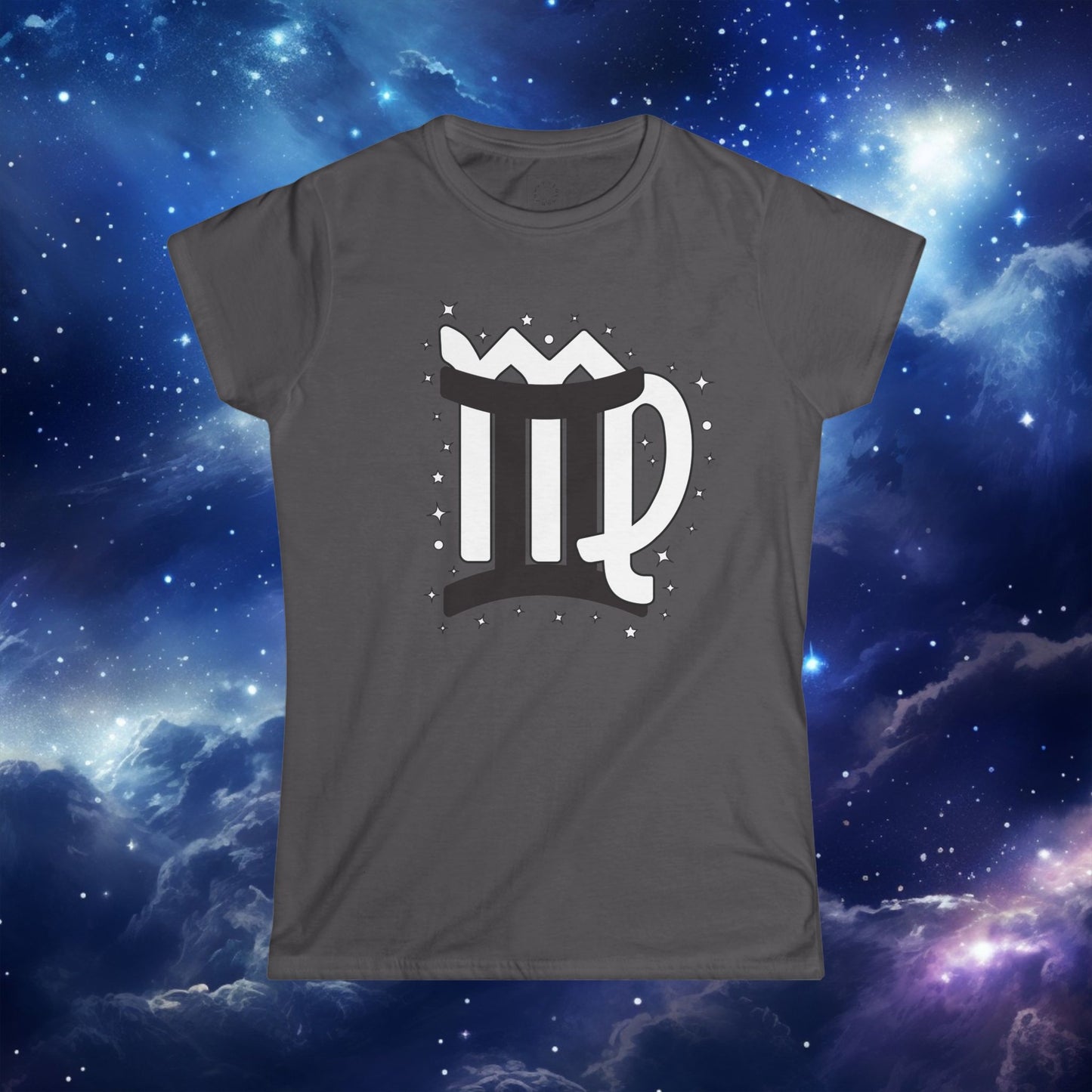 Astrology Zodiac Unisex T-Shirt with Gemini Virgo symbol and love description