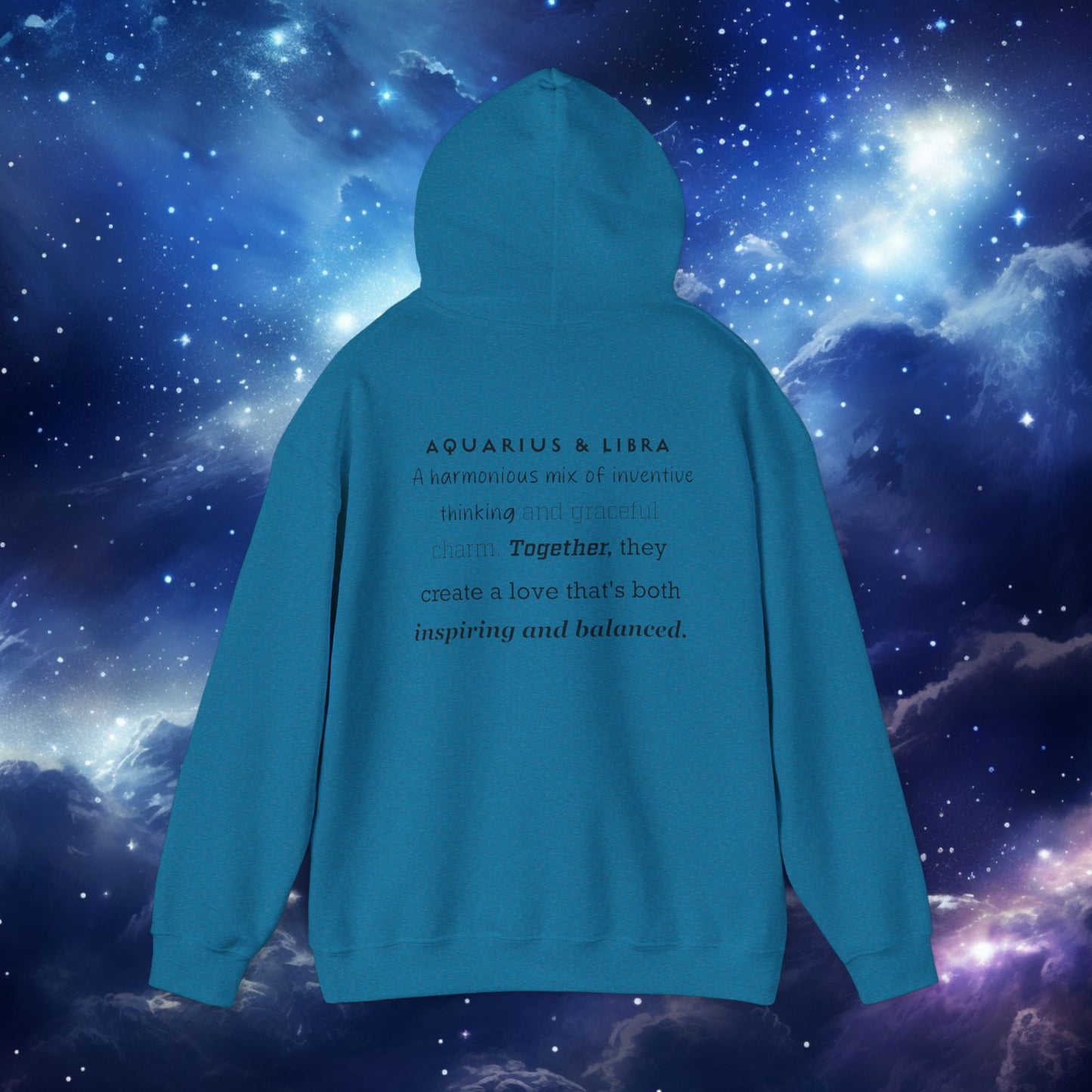 Astrology Love Zodiac Hoodie - Aquarius and Libra Pairing