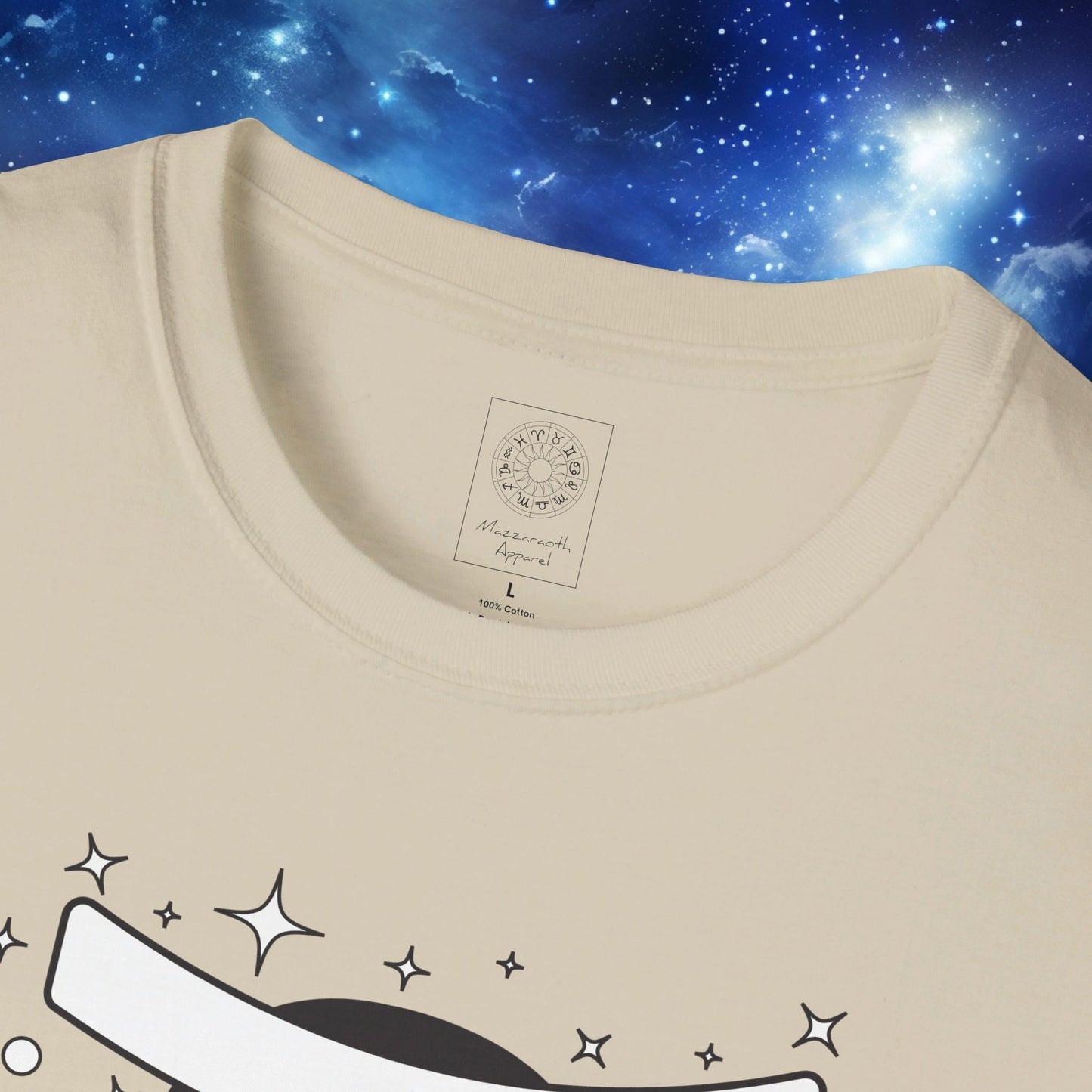 Astrology Zodiac Unisex Softstyle T-Shirt with Leo and Gemini Symbols and Love Description