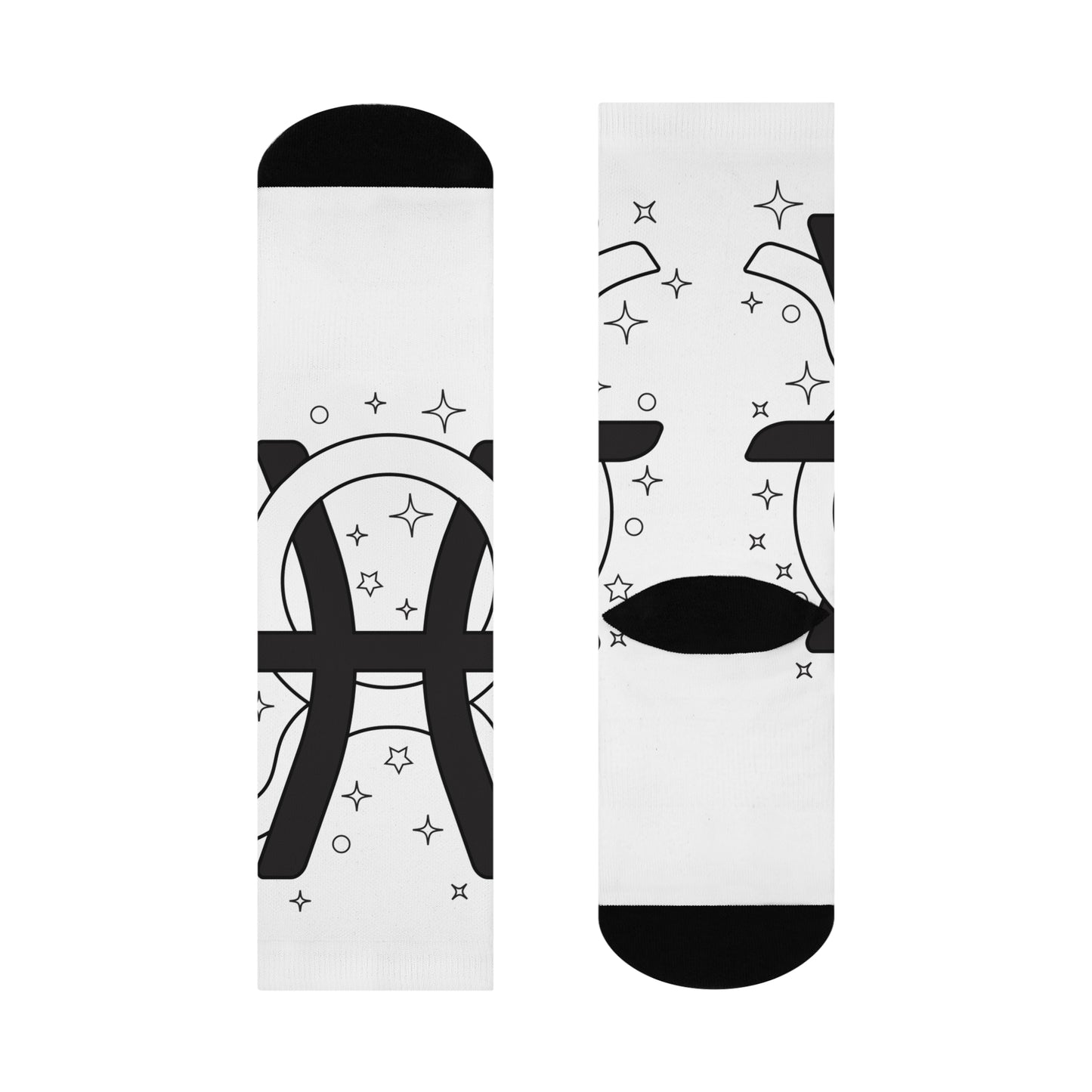 Couples Matching Pisces/Taurus Crew Socks