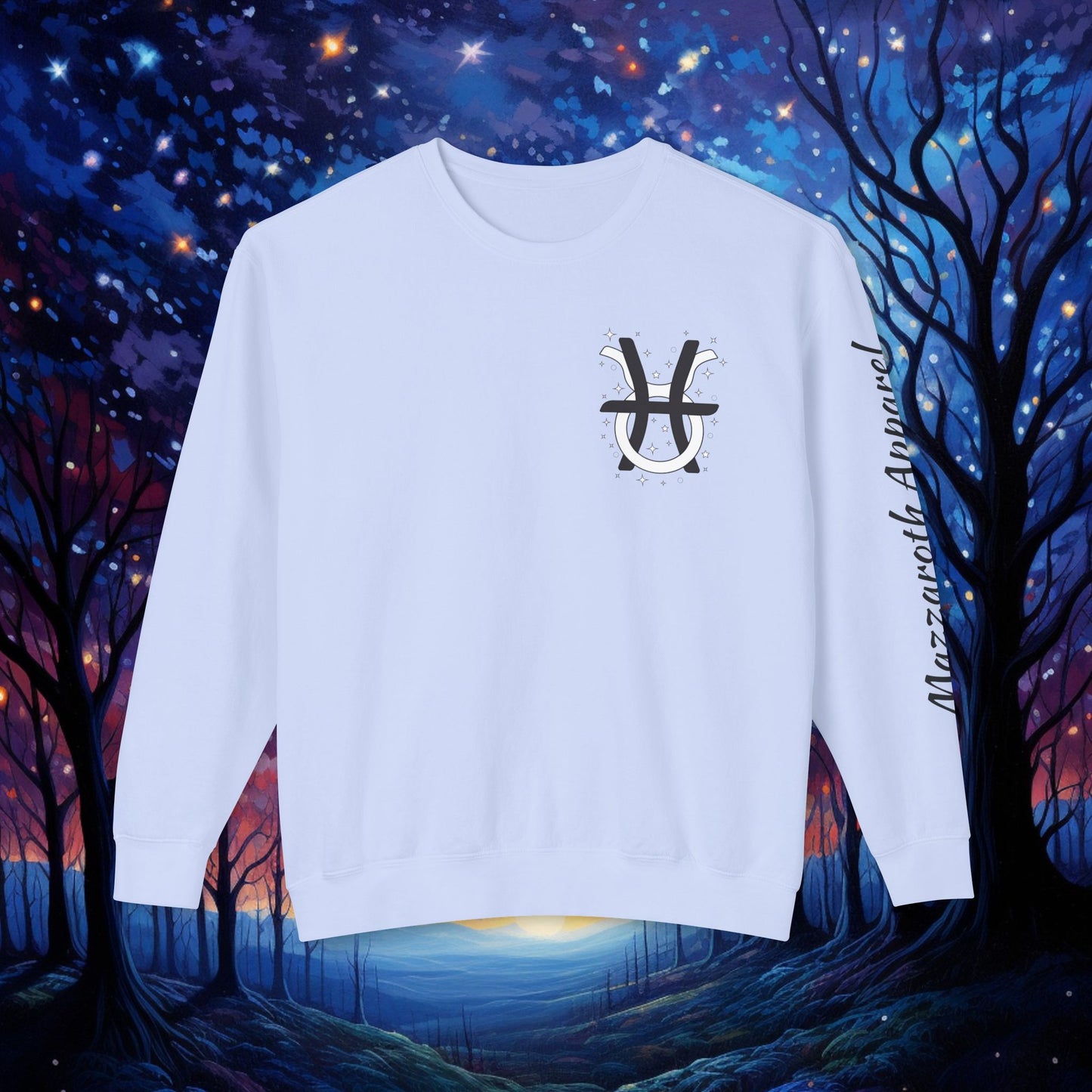 Astrology Unisex Sweatshirt - Pisces Taurus Love Symbols