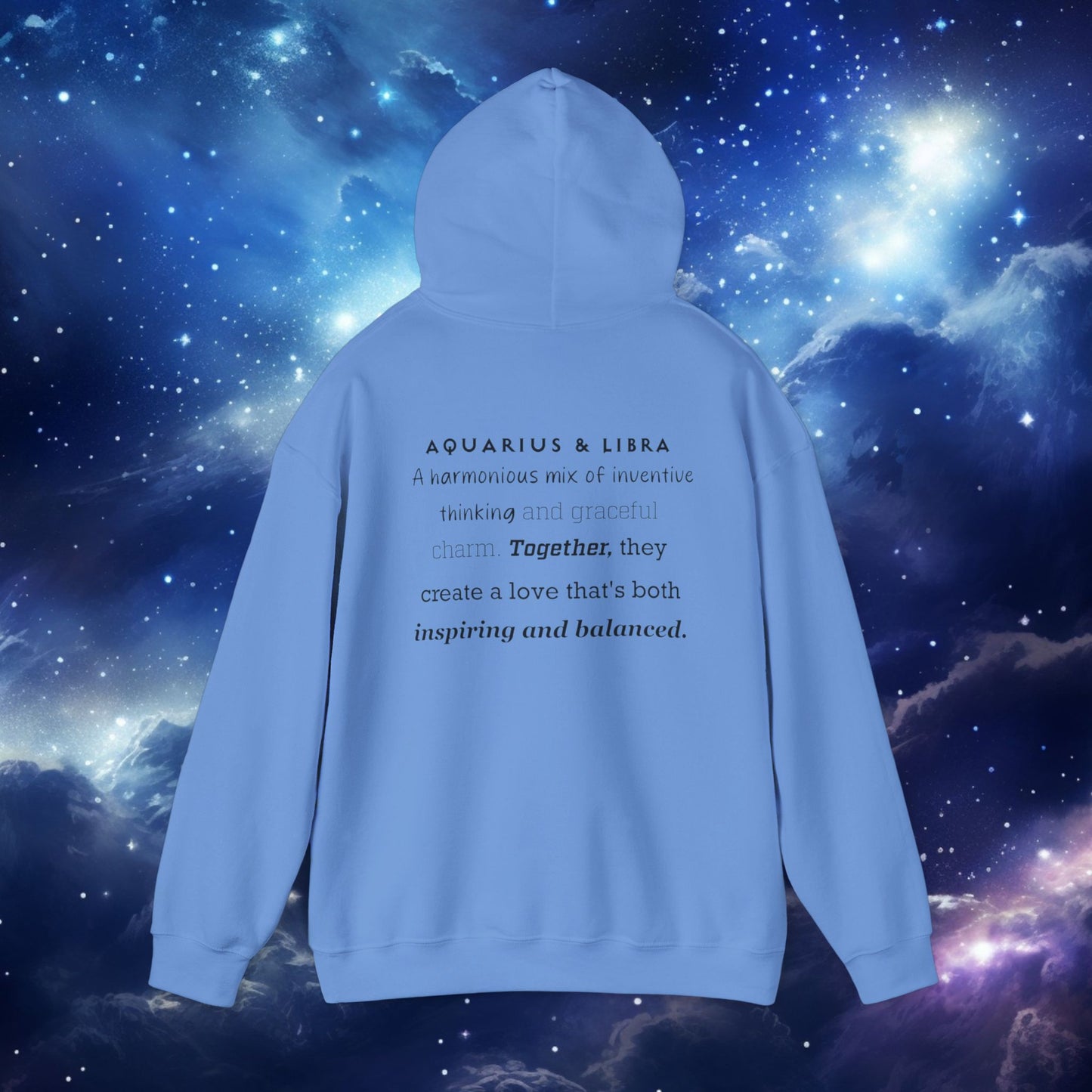 Astrology Love Zodiac Hoodie - Aquarius and Libra Pairing