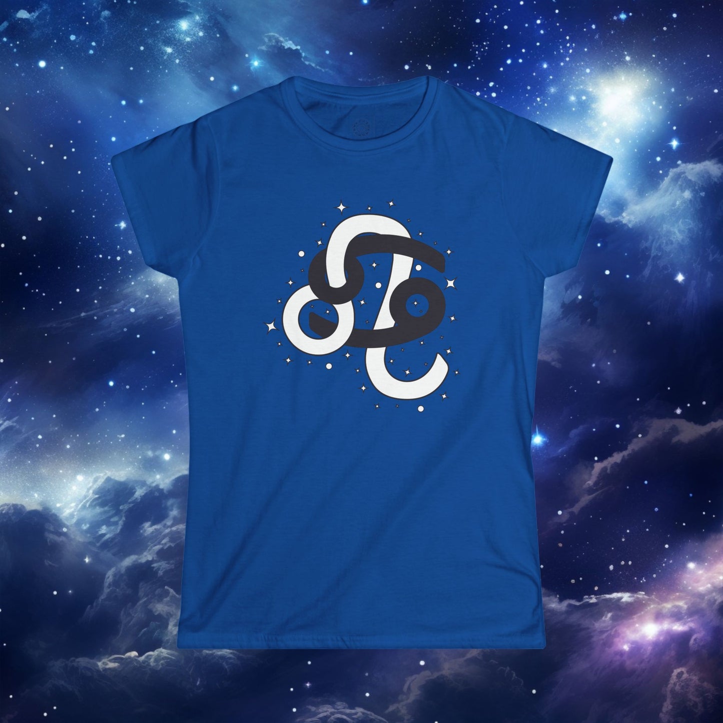 Astrology Zodiac Women's Softstyle Tee Cancer and Leo With Love Description On Back