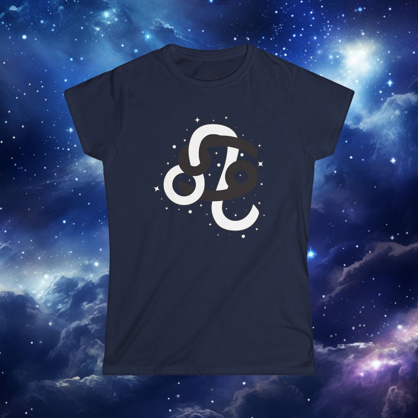 Astrology Zodiac Women's Softstyle Tee Cancer and Leo With Love Description On Back