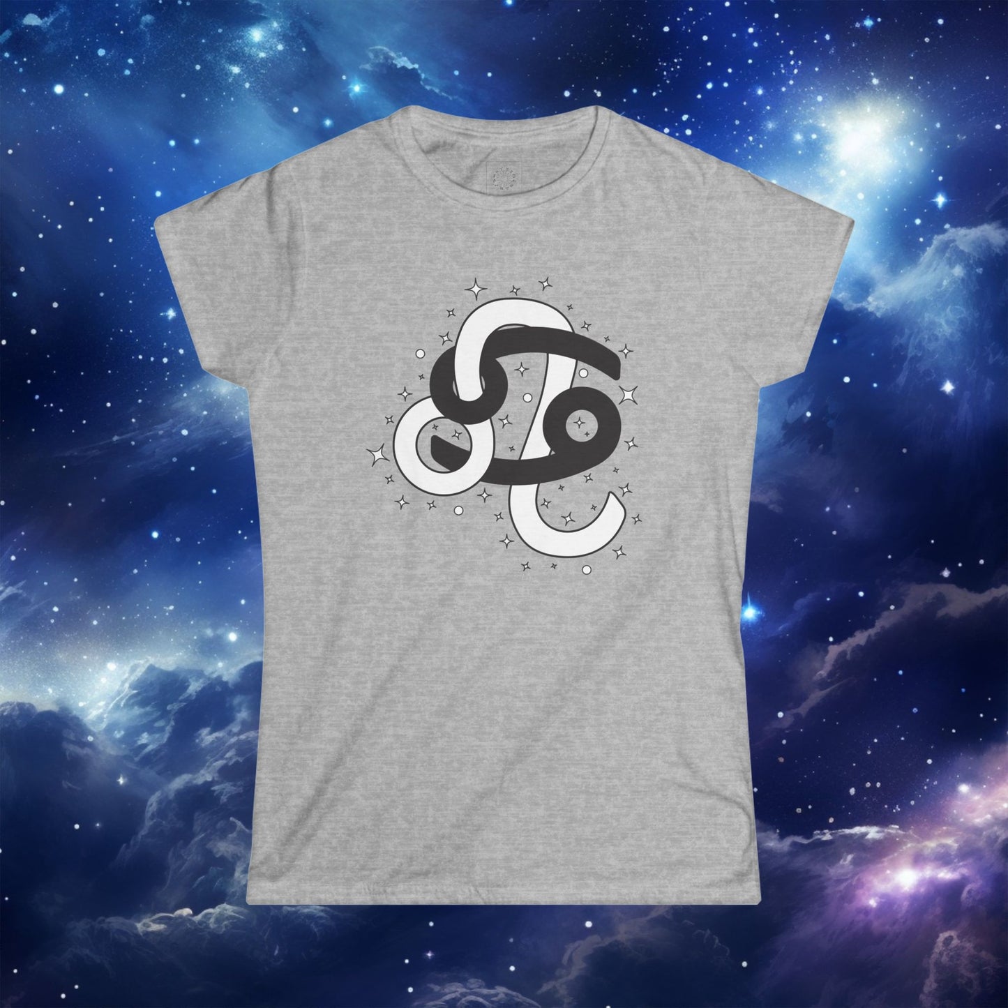 Astrology Zodiac Women's Softstyle Tee Cancer and Leo With Love Description On Back