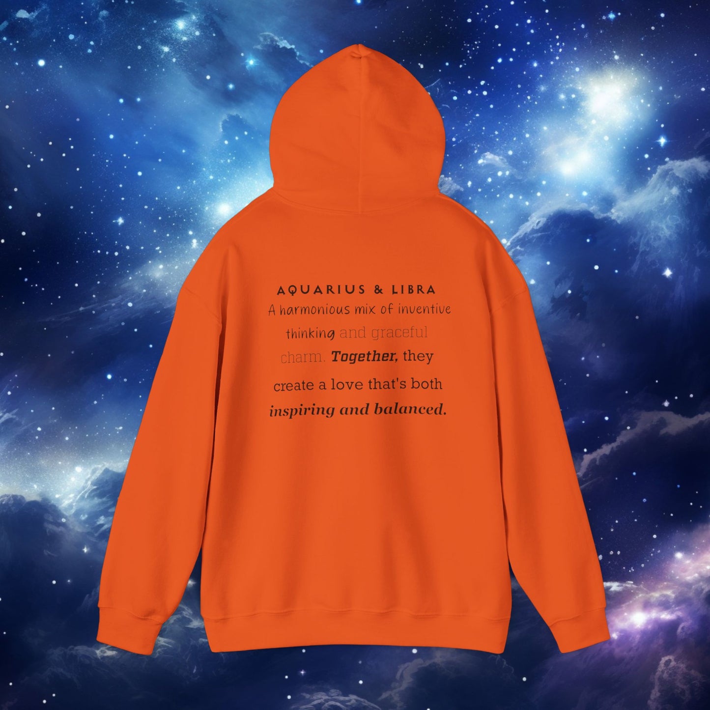 Astrology Love Zodiac Hoodie - Aquarius and Libra Pairing